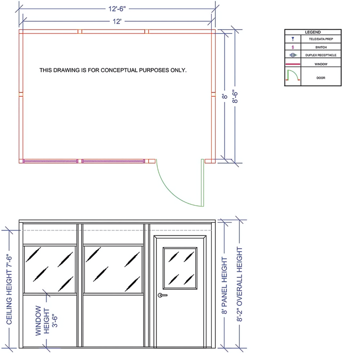 Go Vets PANEL BUILT  16 x 20' Floor, 2 Walls 162082G5510100