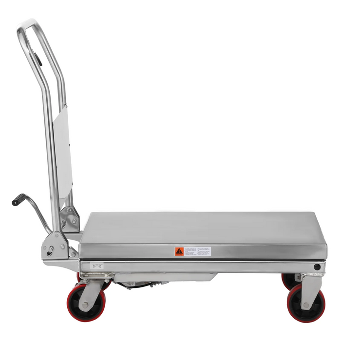 Apollo Single Scissor Lift Table 1100lb. 35.4" lifting height - Stainless