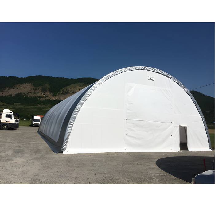 Gold Mountain Single Truss Arch Storage Shelter W40'xL80'xH20'