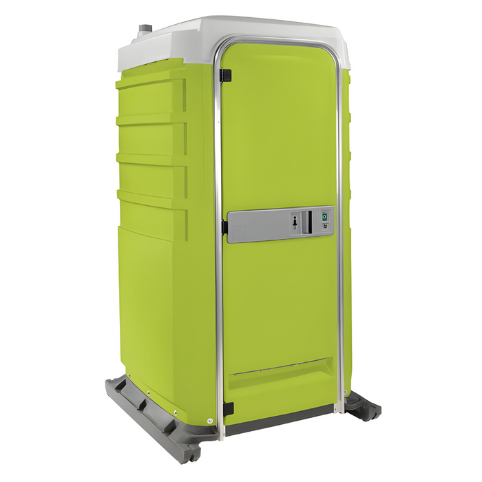 PolyJohn Fleet Premium Portable Restroom with Freshwater / Recirculating Flush Tank Lime Green