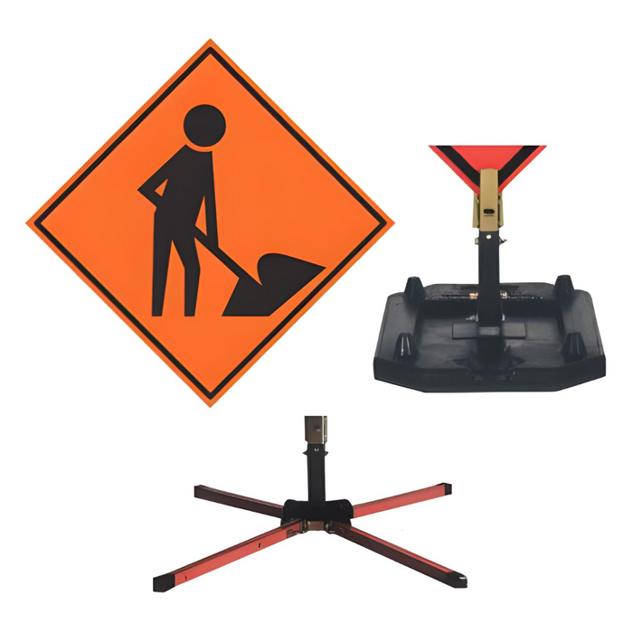 Seton Roll- Up Sign - Men Working Symbol