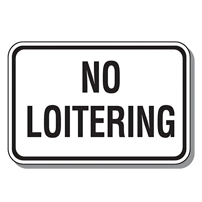 Seton No Loitering Signs - No Loitering