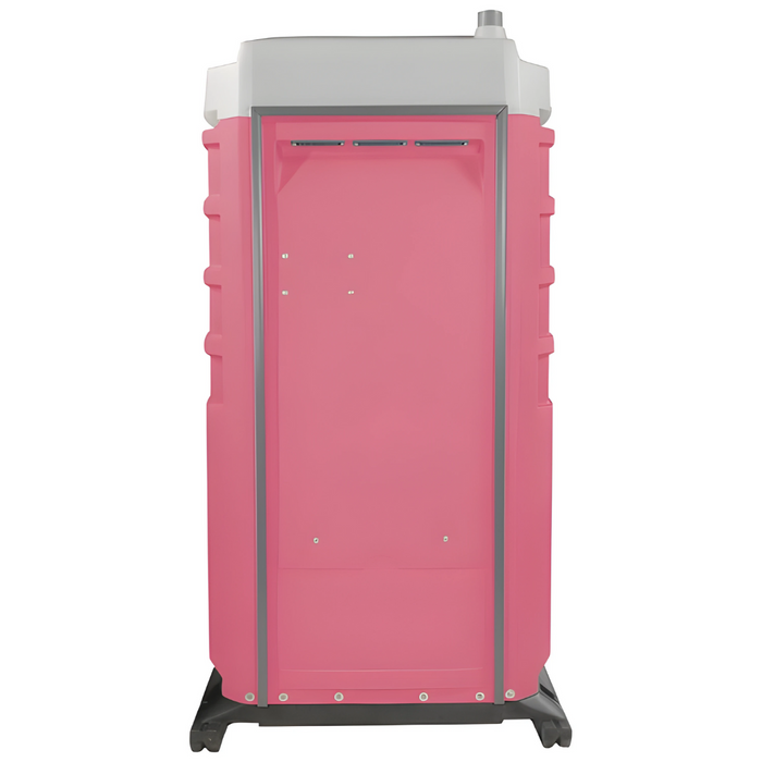 PolyJohn Fleet Premium Portable Restroom with Freshwater / Recirculating Flush Tank Pink