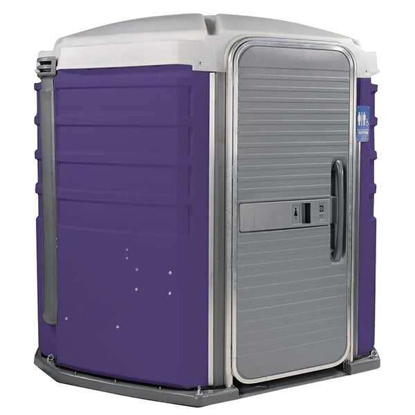 PolyJohn We'll Care III Purple Wheelchair Accessible Portable Restroom