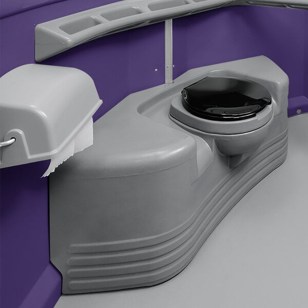 PolyJohn We'll Care III Purple Wheelchair Accessible Portable Restroom