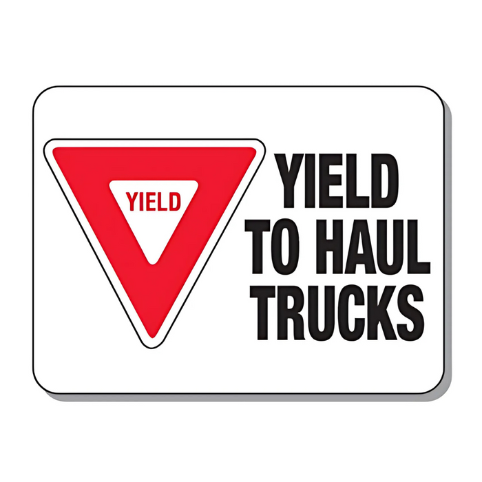 Seton Haulage Signs - Yield to Haul Trucks