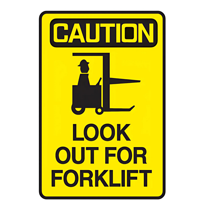 Seton Caution Look Out For Forklift Warehouse Traffic Signs