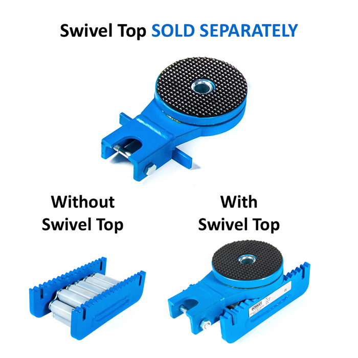 Toolwell Machine Dolly – Boerkey – Nylon Wheels – Single Dolly WITHOUT Top - Capacity 10 tons