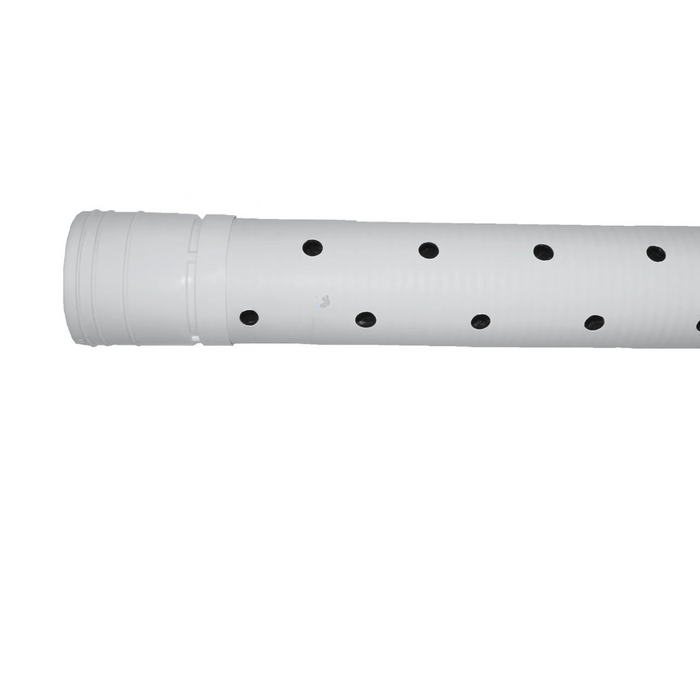 ADS 3000 Triple Wall 10' x 3" White HDPE 2-Hole Sewer and Drain Pipe 1/FT