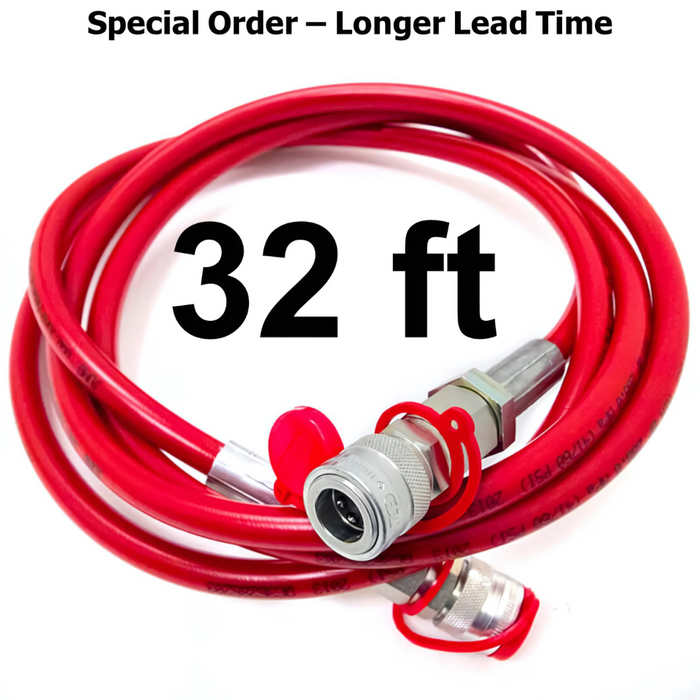 Toolwell JUNG - Hydraulic Hose - 32ft - w Quick Connectors