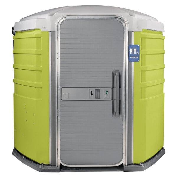 PolyJohn We'll Care III Lime Green Wheelchair Accessible Portable Restroom