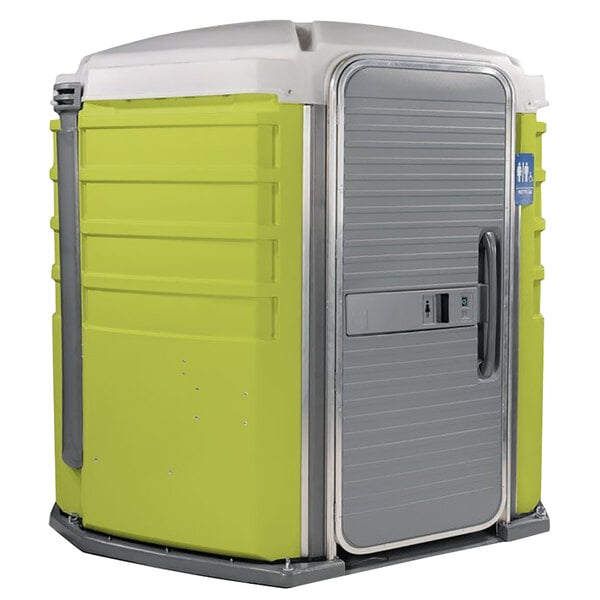 PolyJohn We'll Care III Lime Green Wheelchair Accessible Portable Restroom