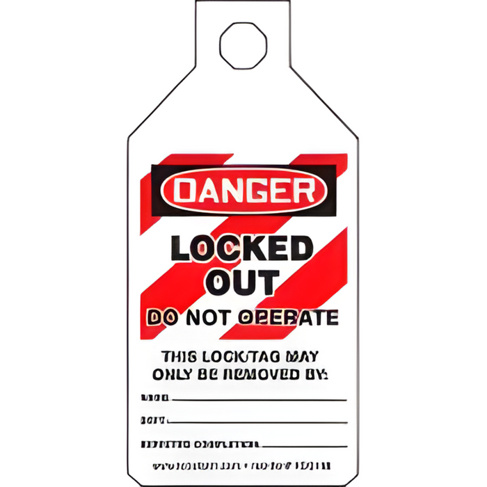 Go Vets Accuform KDD166 Stopout® Tab Tags Danger Locked Out Do Not Operate Plastic KDD166