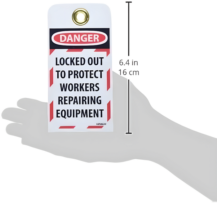 Go Vets Lockout Tags - Locked Out To Protect Workers Repairing Equipment LOTAG22