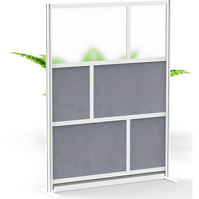 Go Vets Modular Room Divider Overall H:70 ,W(Inch):53, Overall Depth:15.75 ,Construction: Welded ,Material: Aluminum , Color: Gray MW-5370-FCG