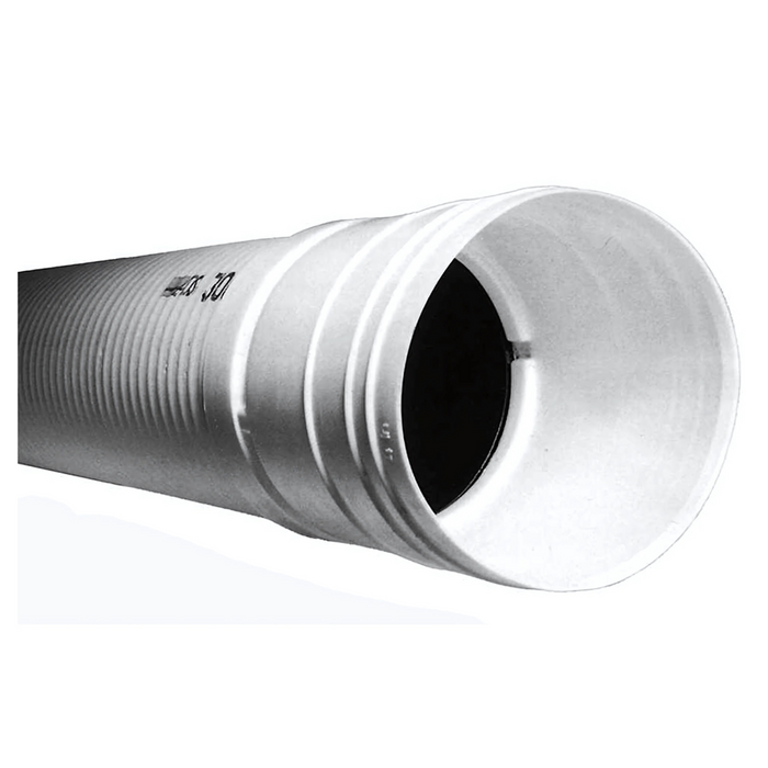 ADS 3" x 10' HDPE Solid Perforated Triple Wall Pipe (Sold/ft)