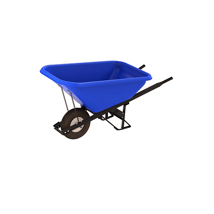 Bon Tool POLY TRAY BARROW - 8 CU FT TRAY - SINGLE TIRE STEEL HANDLE