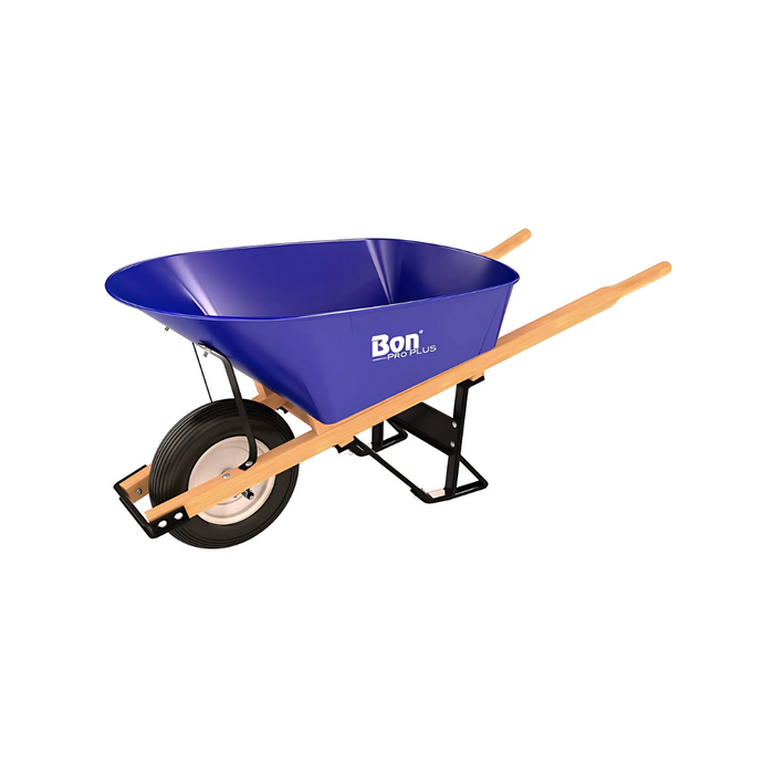 Bon Tool STEEL TRAY WHEEL BARROW- SINGLE- WOOD