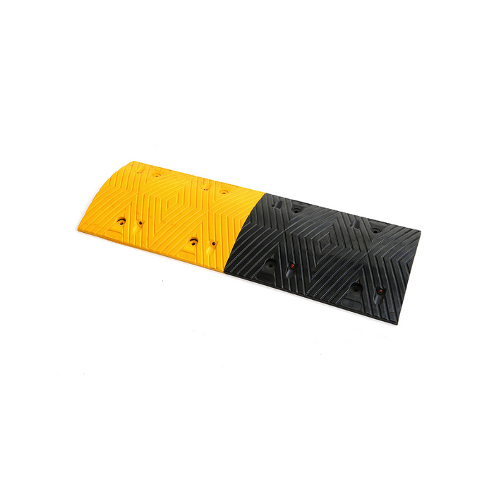 Parkwarehouse Speed Bump - Molded Rubber - 5-10 MPH - 13.5" Wide x 2" Tall