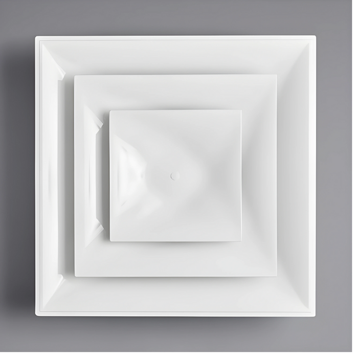 Go Vets Ceiling Diffuser Square Plastic 10 Duct MPN:STR-C-10W-FR