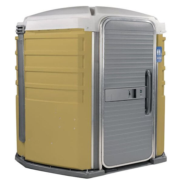 PolyJohn We'll Care III Tan Wheelchair Accessible Portable Restroom