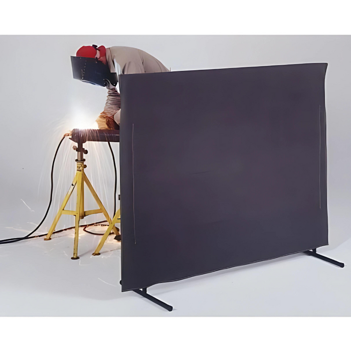 Go Vets 5 Ft. Wide x 4 Ft. High, 30 mil Thick Cotton Duck Portable Welding Screen Kit MPN:13011054